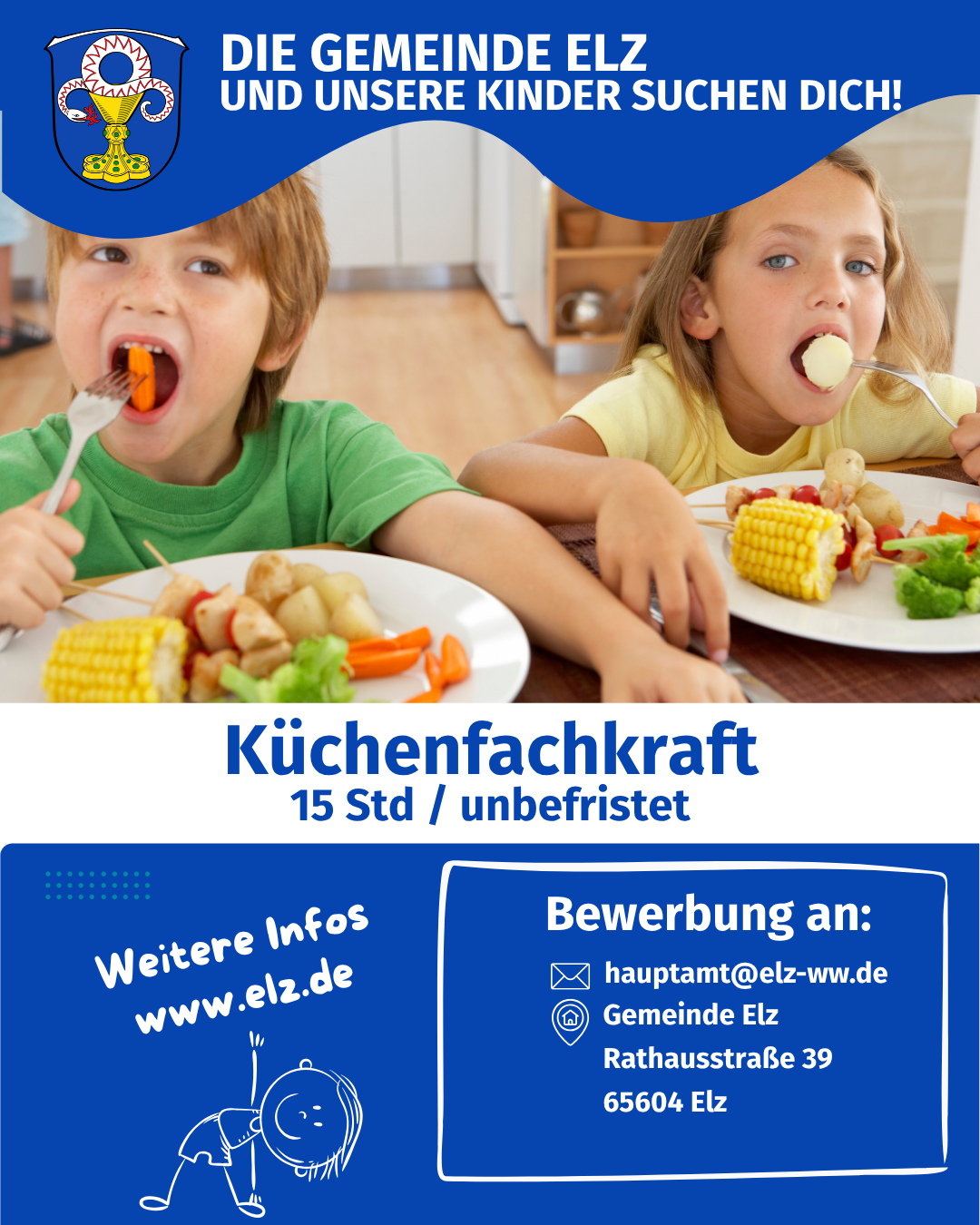 Stellenausschreibung Kita Küchenfachkraft - 1